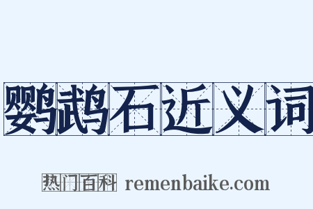 鹦鹉石近义词是什么意思的图片